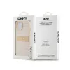 DKNY Leather Mono Stripe & Metal Logo - Case for iPhone 15 / 14 / 13 (pink)