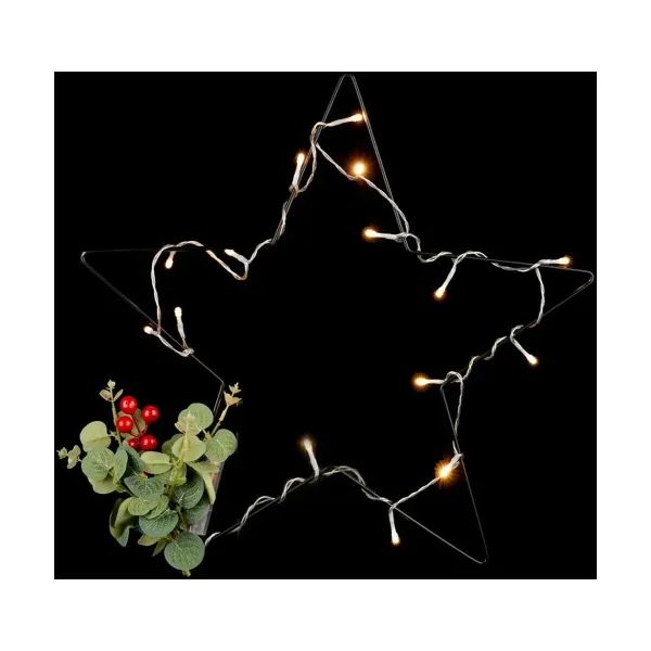 Christmas star LED Light Red Black Green (36 Units)