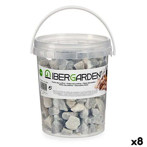 Decorative Stones 1,5 Kg Light grey (8 Units)