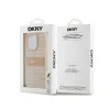 DKNY Leather Mono Stripe & Metal Logo - iPhone 15 Pro Case (pink)