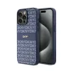 DKNY Leather Mono Stripe & Metal Logo - Case for iPhone 15 Pro Max (blue)
