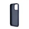 DKNY Leather Mono Stripe & Metal Logo - Case for iPhone 15 Pro Max (blue)