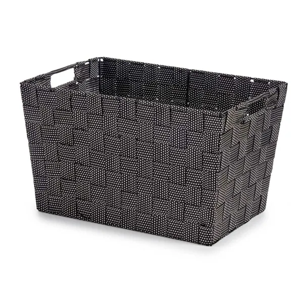 Basket Black Cloth 25 x 20 x 35 cm (12 Units)