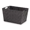 Basket Black Cloth 25 x 20 x 35 cm (12 Units)