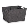 Basket Black Cloth 25 x 20 x 35 cm (12 Units)