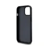 DKNY Leather Checkered Mono Pattern & Printed Stripes - iPhone 15 Plus / 14 Plus Case (black)