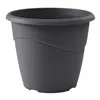 Plant pot EDA Marina Grey Dark grey polypropylene Circular Ø 40 x 33,7 cm