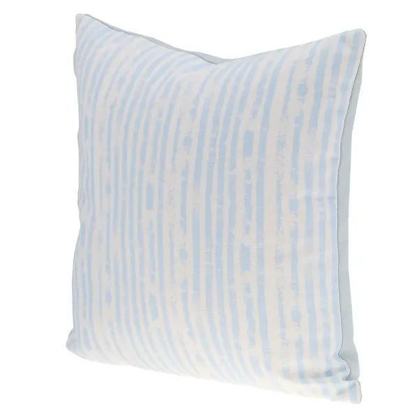 Cushion DKD Home Decor Stripes Blue White 45 x 15 x 45 cm Mediterranean