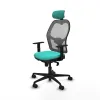 Office Chair with Headrest Jorquera Piqueras y Crespo 1D036N2 Turquoise