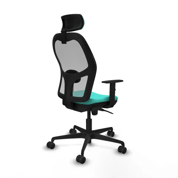 Office Chair with Headrest Jorquera Piqueras y Crespo 1D036N2 Turquoise