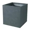 Plant pot EDA Squared Dark grey (39 x 39 x 43 cm)