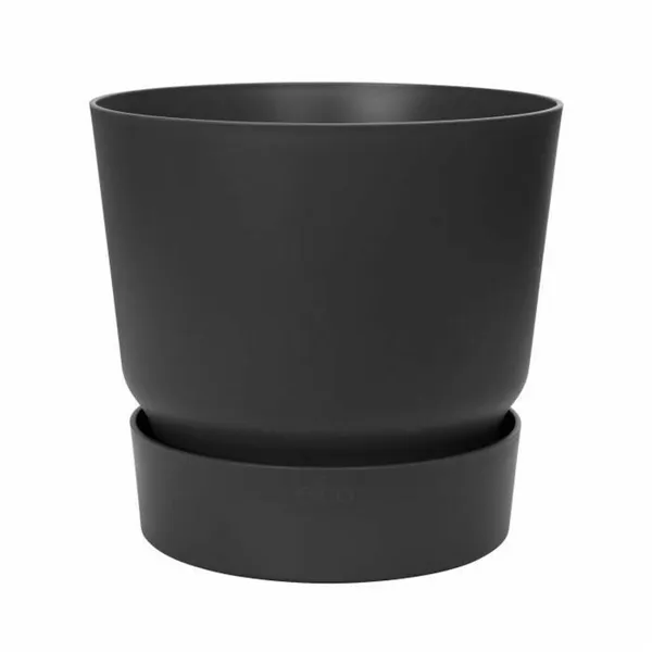 Plant pot Elho Greenville Ø 24,48 cm Black Plastic