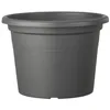 Plant pot Deroma Cylinder Anthracite Injected Circular Ø 50 cm 50 x 35 cm