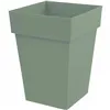 Plant pot EDA Tuscany Green Plastic Squared 39 x 39 x 53 cm