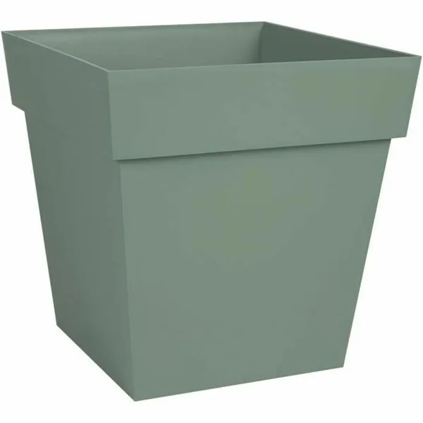 Plant pot EDA Tuscany Green Plastic Squared 32 x 32 x 32 cm