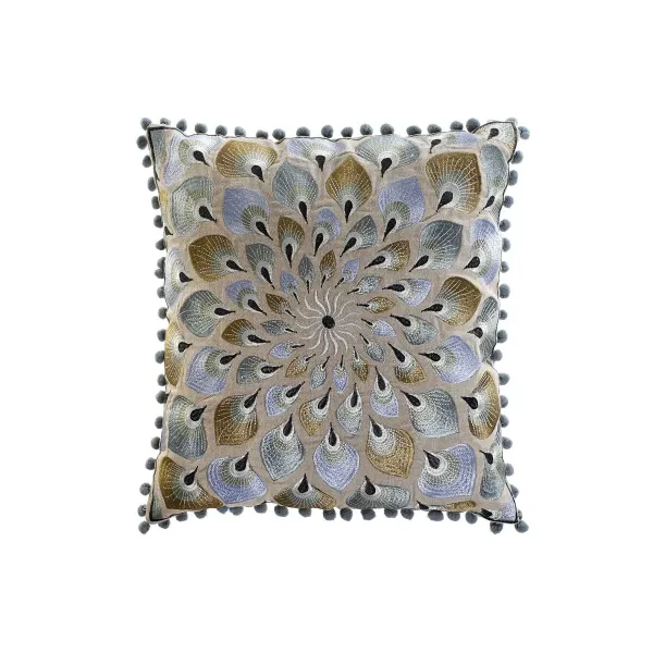 Cushion DKD Home Decor 40 x 15 x 40 cm Beige Blue