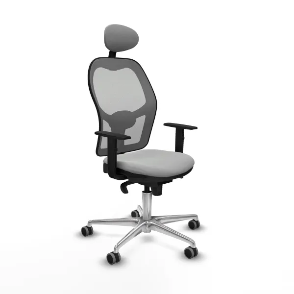 Office Chair with Headrest Jorquera Piqueras y Crespo 1D086G1 Light grey