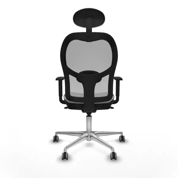 Office Chair with Headrest Jorquera Piqueras y Crespo 1D086G1 Light grey