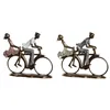 Decorative Figure DKD Home Decor 27 x 9,5 x 23 cm Pink Golden White (2 Units)