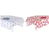 Tablecloth and napkins DKD Home Decor 150 x 250 x 0,5 cm Blue Fuchsia White (2 Units)