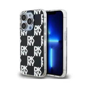 DKNY IML Checkered Mono Pattern - Case for iPhone 15 Pro Max (Black)