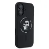 Karl Lagerfeld Silicone Karl & Choupette Ring MagSafe - Case iPhone 16 (black)