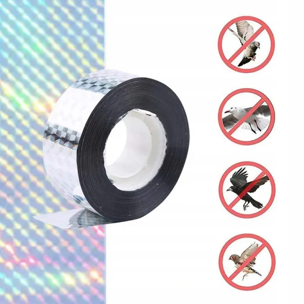 Kinzo - Bird repellent tape for garden trees, 45 m long