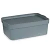 Storage Box with Lid Grey Plastic 6 L (21,5 x 11 x 32 cm) (12 Units)