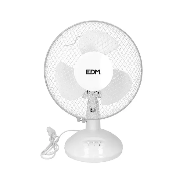 Table Fan EDM White 25 W Ø 23 x 36 cm