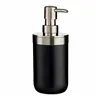 Soap Dispenser Silver Black Stainless steel Plastic (350 ml) (6 Units)