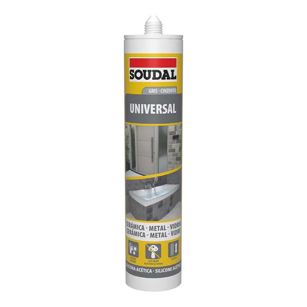 Silicone Soudal 115927 Universal Grey 280 ml