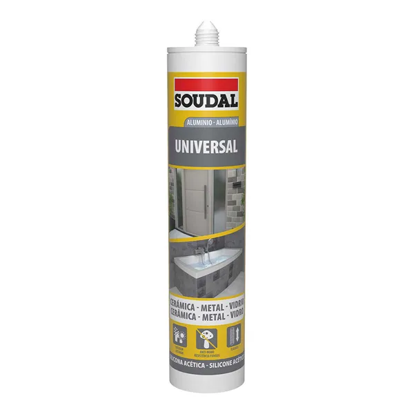 Silicone Soudal 115924 Universal Silver 280 ml