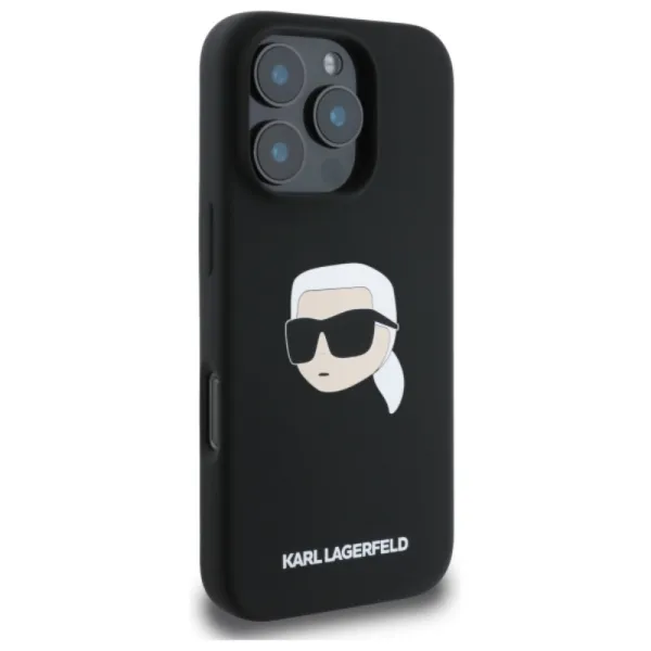 Karl Lagerfeld Silicone Karl Head Print MagSafe - Case iPhone 16 Pro (black)