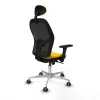 Office Chair with Headrest Piqueras y Crespo 3D086G1 Yellow
