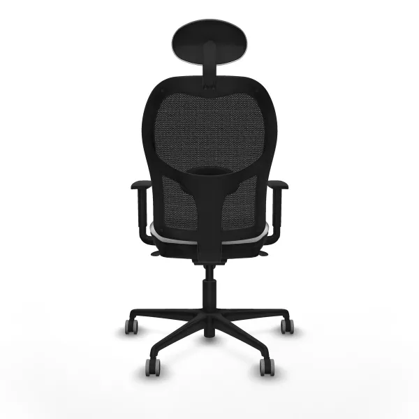 Office Chair with Headrest Jorquera Piqueras y Crespo 1D036G1 White