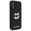 Karl Lagerfeld Silicone Choupette Head Print MagSafe - Case iPhone 16 (black)