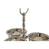 Centerpiece DKD Home Decor 24 x 24 x 18 cm Silver Chromed