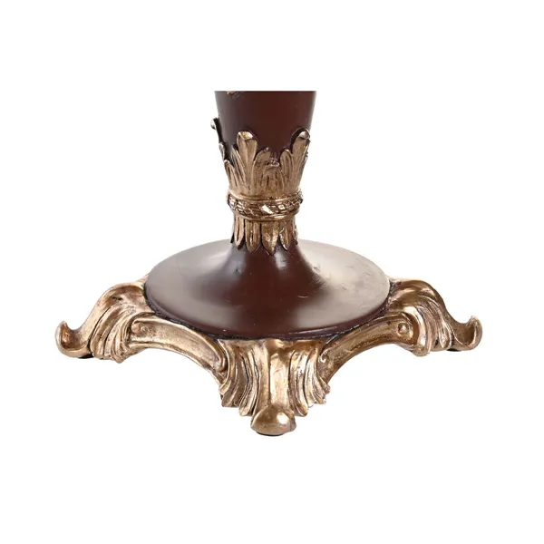 Centerpiece DKD Home Decor 24,5 x 24,5 x 20 cm Golden White Dark brown Neoclassical (2 Units)