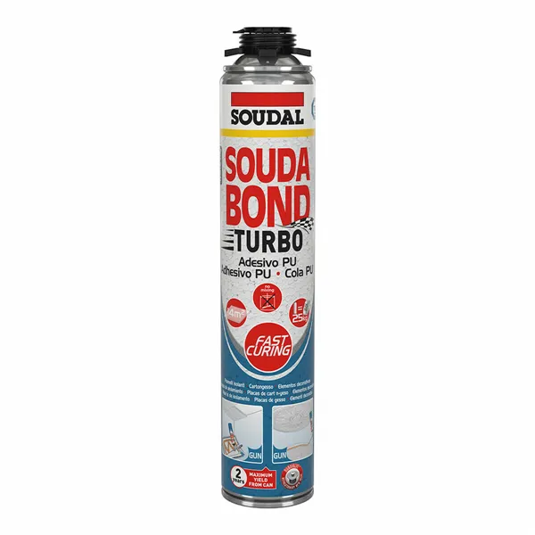 Foam Soudal SoudaBond Turbo Polyurethane Gun 750 ml