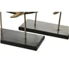 Decorative Figure DKD Home Decor 32 x 10,5 x 19,5 cm Black Golden (2 Units)