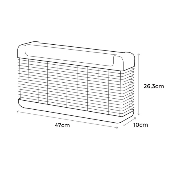 Electric insect killer EDM Professional Black 11 W (47 x 26,3 x 10 cm)