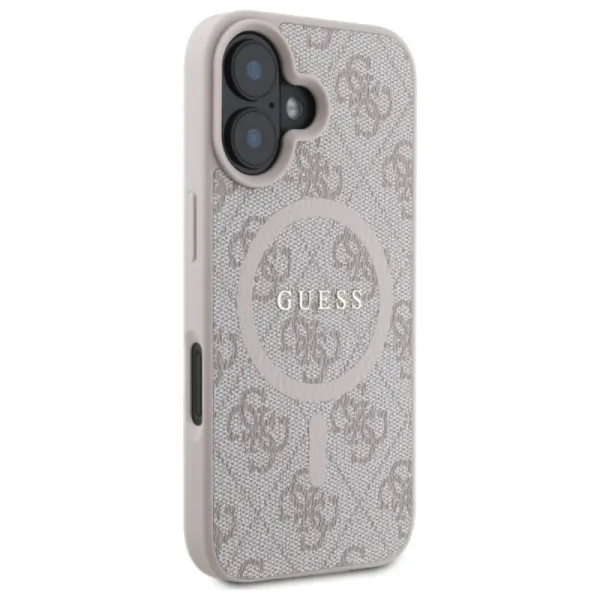 Guess 4G Ring Classic Logo MagSafe - Case for iPhone 16 (pink)