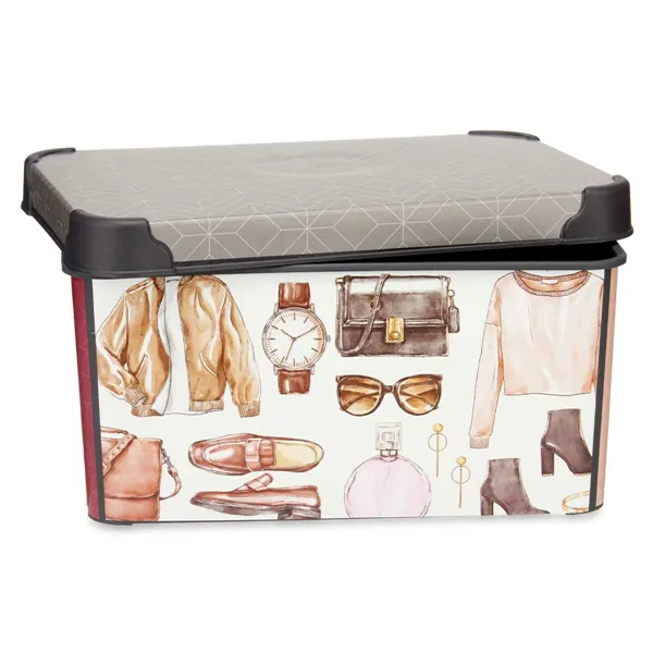 Storage Box Plastic Vintage 5 L (19 x 13,5 x 29 cm) (12 Units)