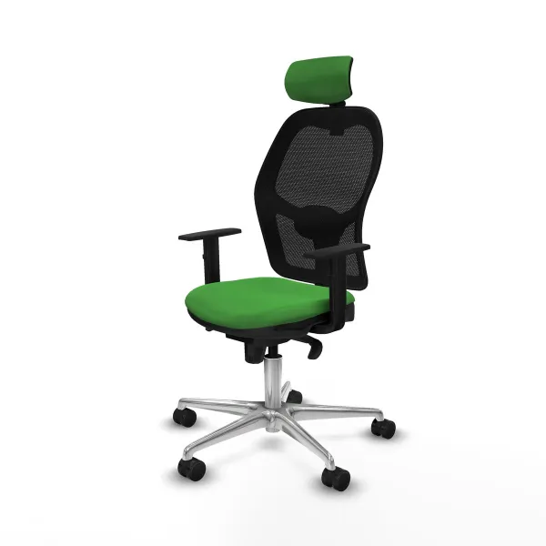 Biroja krēsls ar galvas atbalstu Jorquera Piqueras y Crespo 1D086N2 Zaļš