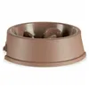 Slow Eating Food Bowl for Pets Beige Plastic (27 x 7,5 x 27 cm) (12 Units)