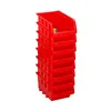 Set of Stackable Organising Boxes Kinzo Red 12 x 10 cm polypropylene (8 Units)