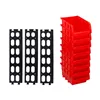 Set of Stackable Organising Boxes Kinzo Red 12 x 10 cm polypropylene (8 Units)