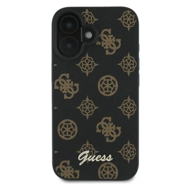 Guess Peony Script MagSafe - Case for iPhone 16 Plus (black)