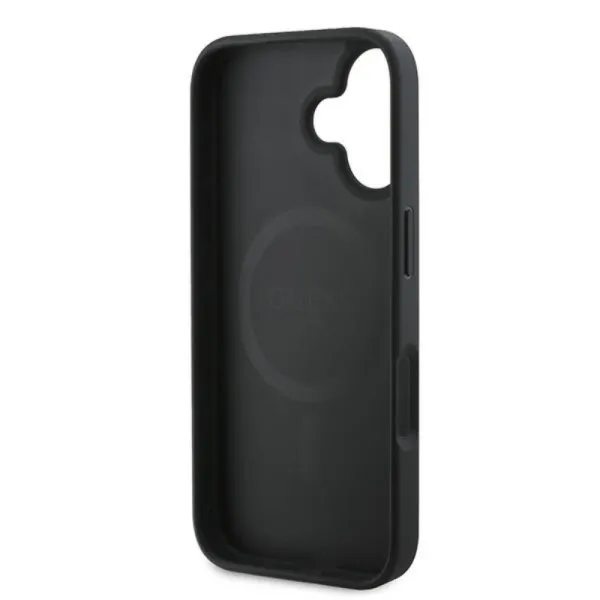 Guess Peony Script MagSafe - Case for iPhone 16 Plus (black)