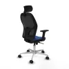 Office Chair with Headrest Jorquera Piqueras y Crespo 2D086N2 Navy Blue